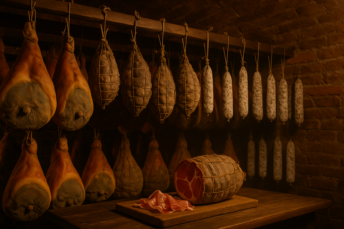 Dentro la nostra cantina – Dove il tempo e la nebbia creano il vero sapore dei salumi emiliani