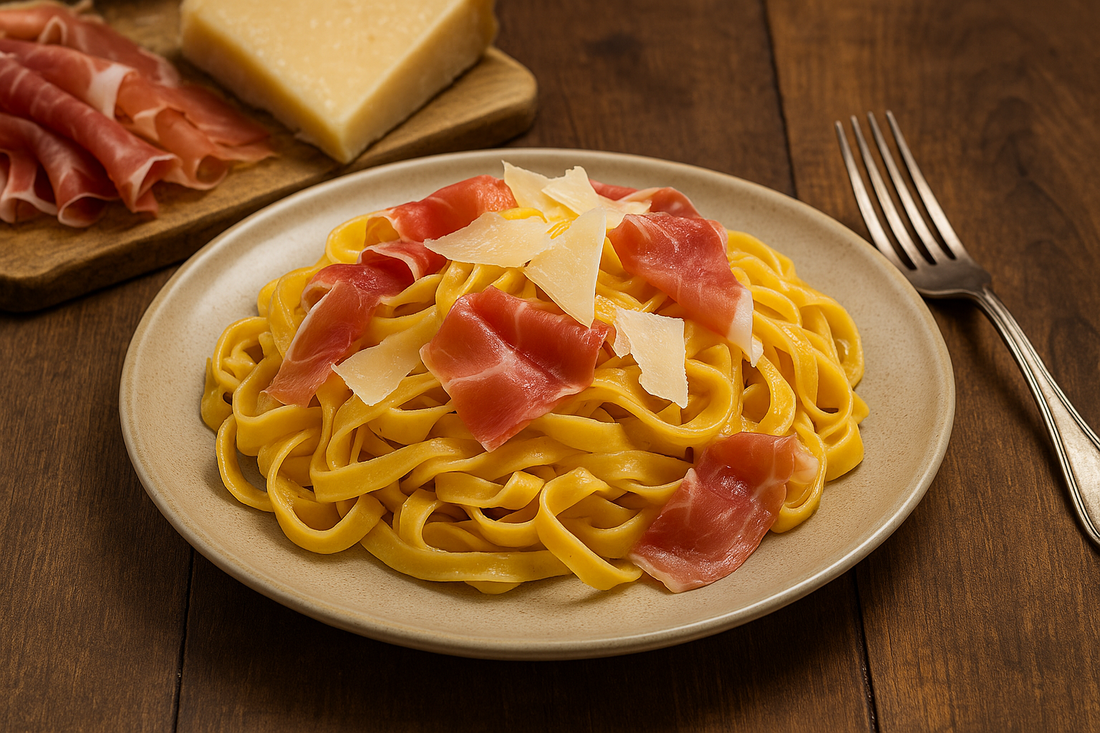 Tagliatelle al Prosciutto Crudo e Parmigiano Reggiano